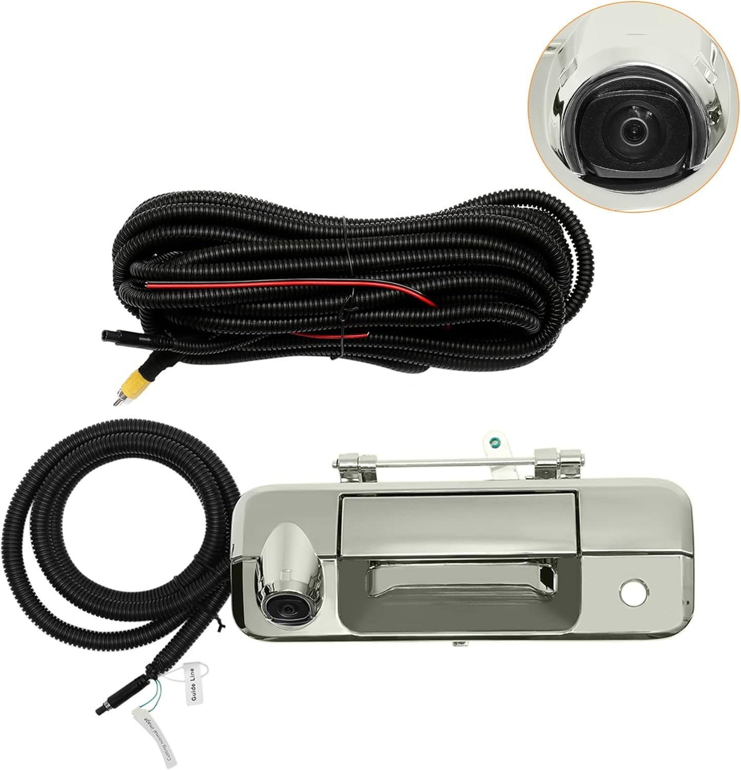 Rear View Backup Camera Chrome Tailgate Handle Kit for Toyota Tundra 2007 2013