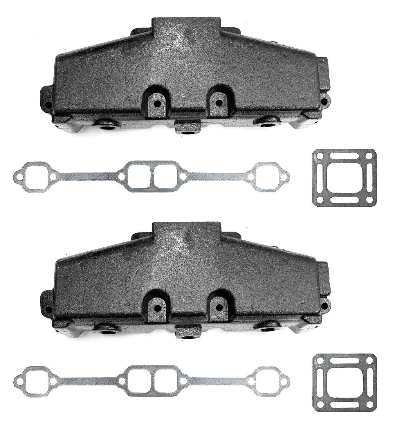 2 Pack Exhaust Manifold For MerCruiser GM V8 305 350 860246A15 860246Q11 51230