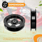 1329425 1038743 1164668 Deck Flat Idler Pulley for Exmark Lazer Z Titan Toro