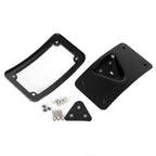 Curved Laydown License Plate Mount Bracket Frame For Harley Softail Dyna Steel