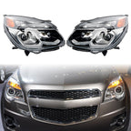 Halogen Chrome Headlight Lamp Assy for Chevy Equinox 2016 2017 Front Left Right
