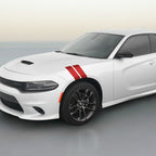 3 Inch Dual Fender Stripe Hash Mark Decal Graphic Kit for Dodge Charger