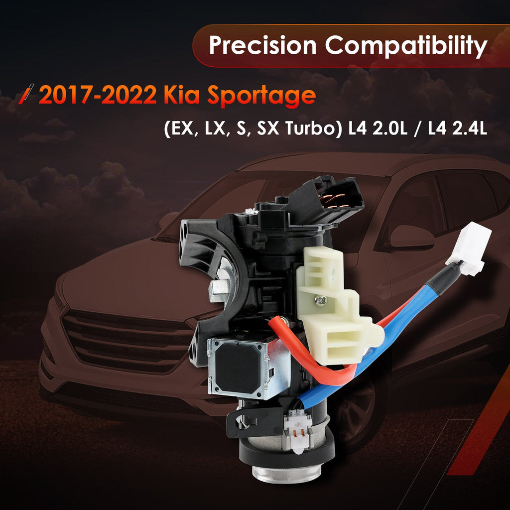 Ignition Lock Cylinder Switch & Housing w/ Keys for Kia Sportage 2017 2022