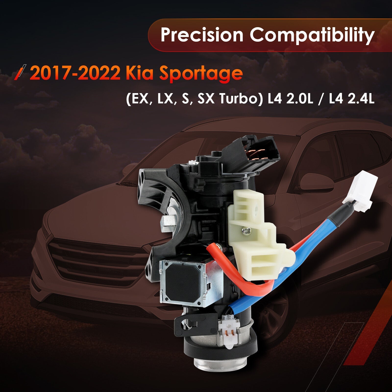 Ignition Lock Cylinder Switch & Housing w/ Keys for Kia Sportage 2017 2022
