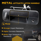 Metal Tailgate Handle Lock Camera Accessories Kit for Toyota Tundra 07-13