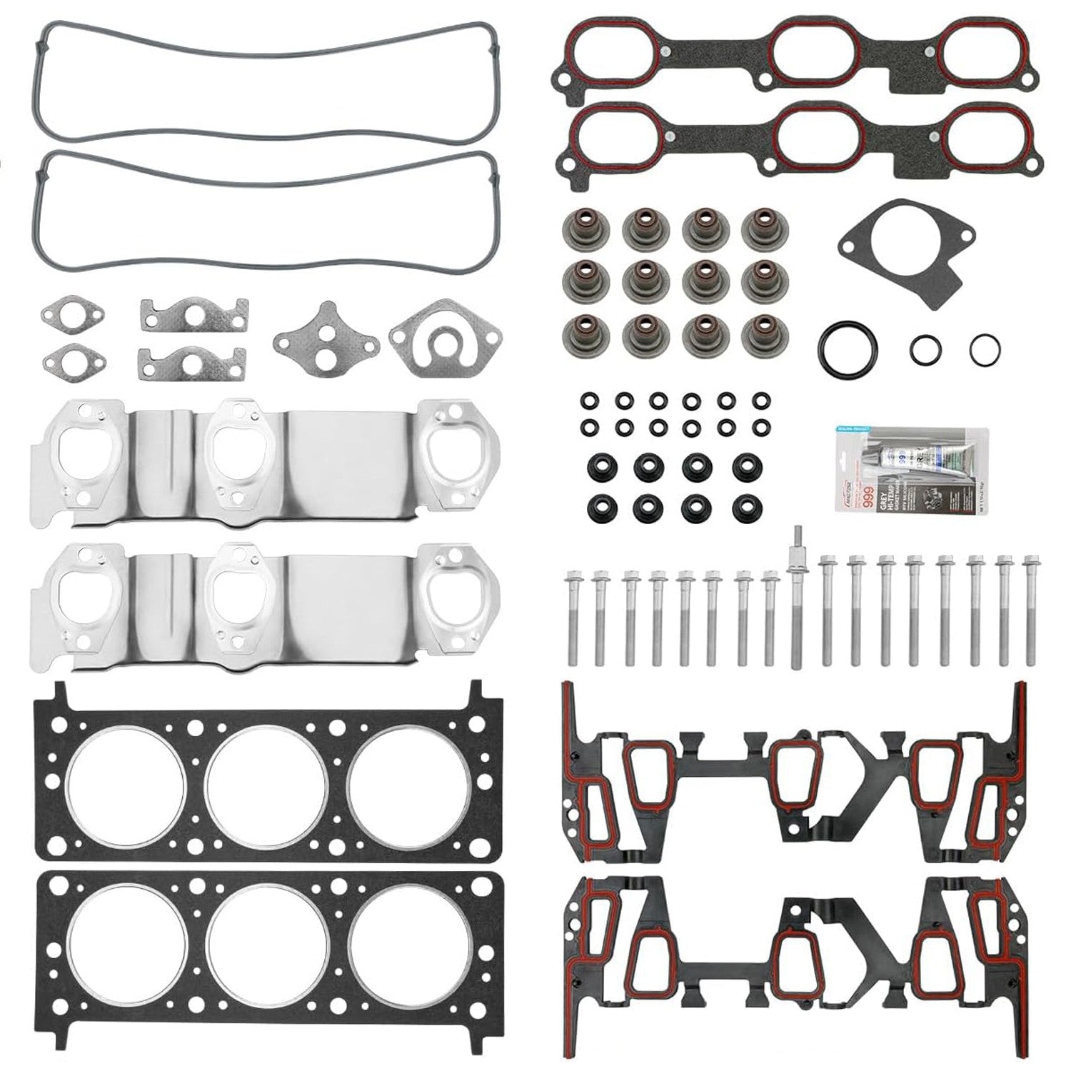 Head Gasket With Cylinder Head Bolt For Chevrolet Pontiac Buick Oldsmobile 3.1L