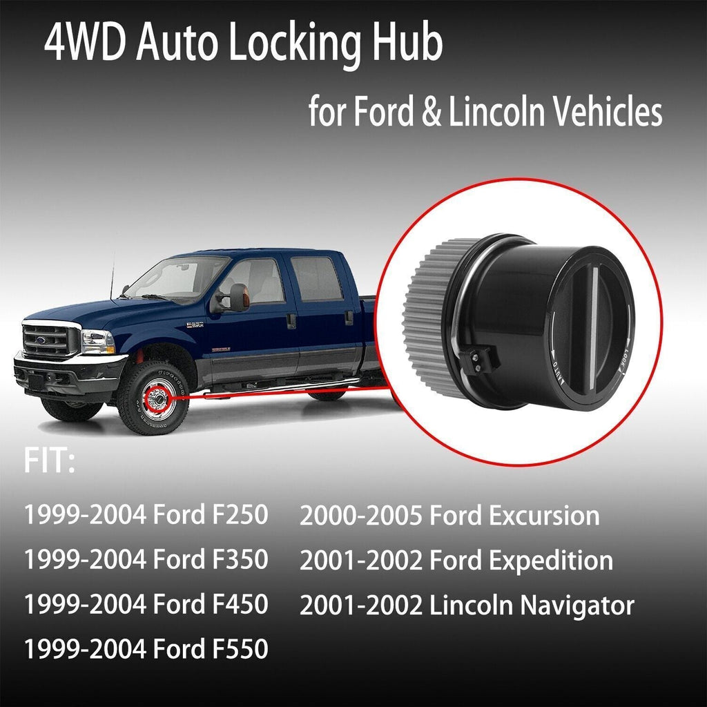 4x4 Front Auto Locking Hub For 1999-2004 Ford F250 F350 F450 F55 Super Duty 2Pcs