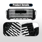 For GMC Sierra 2500 HD 3500 HD 2020-2023 Front Bumper Grille W/Camera Hole