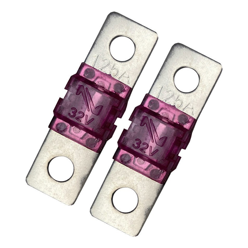 MIDI AMI 125A 125 Amp 32V Fuse for Auto Marine Stereo Audio Video Bolt On 2 Pack