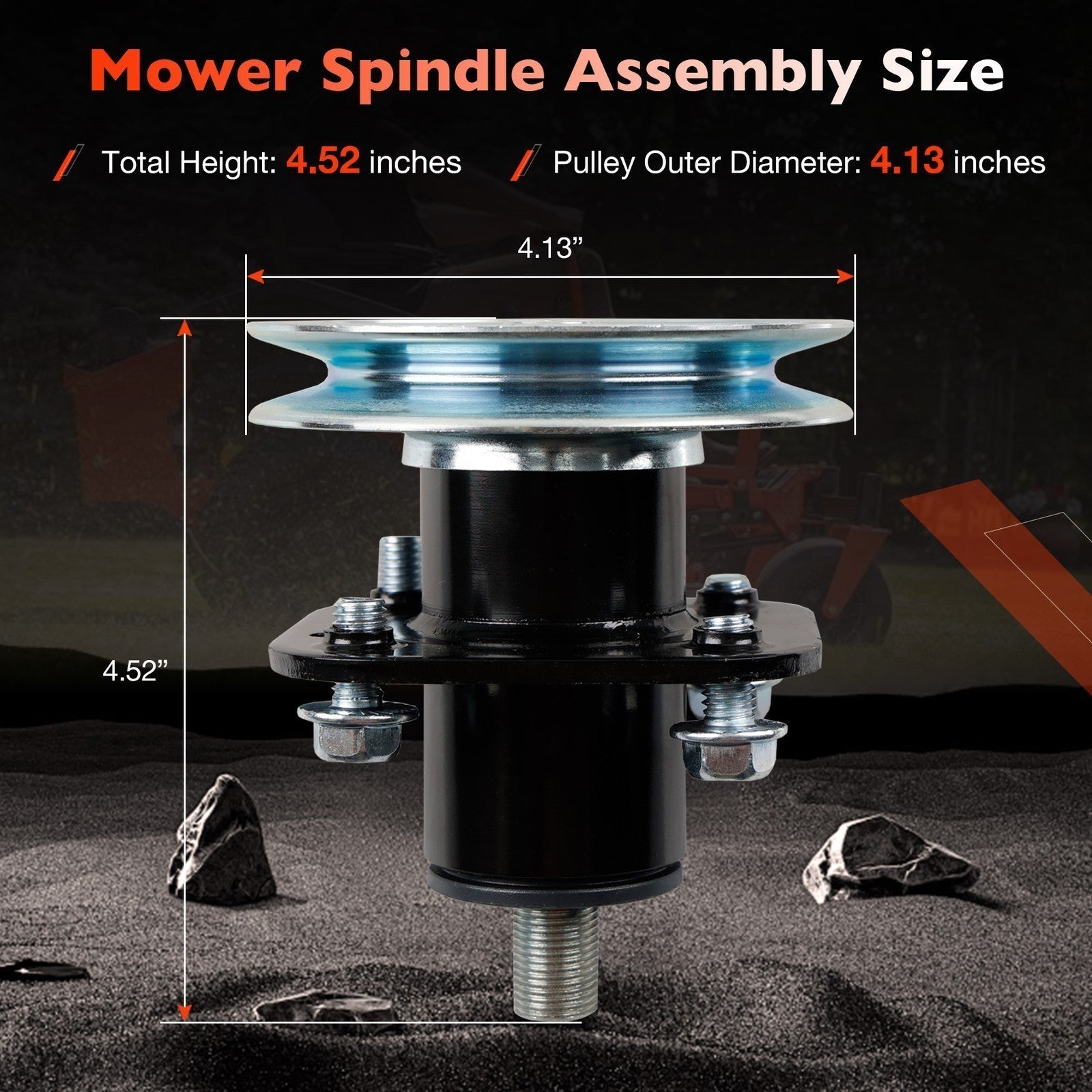 51520900 07402200 Deck Spindle for Ariens Gravely Zoom ZT 42 CE CARB 3 Pieces