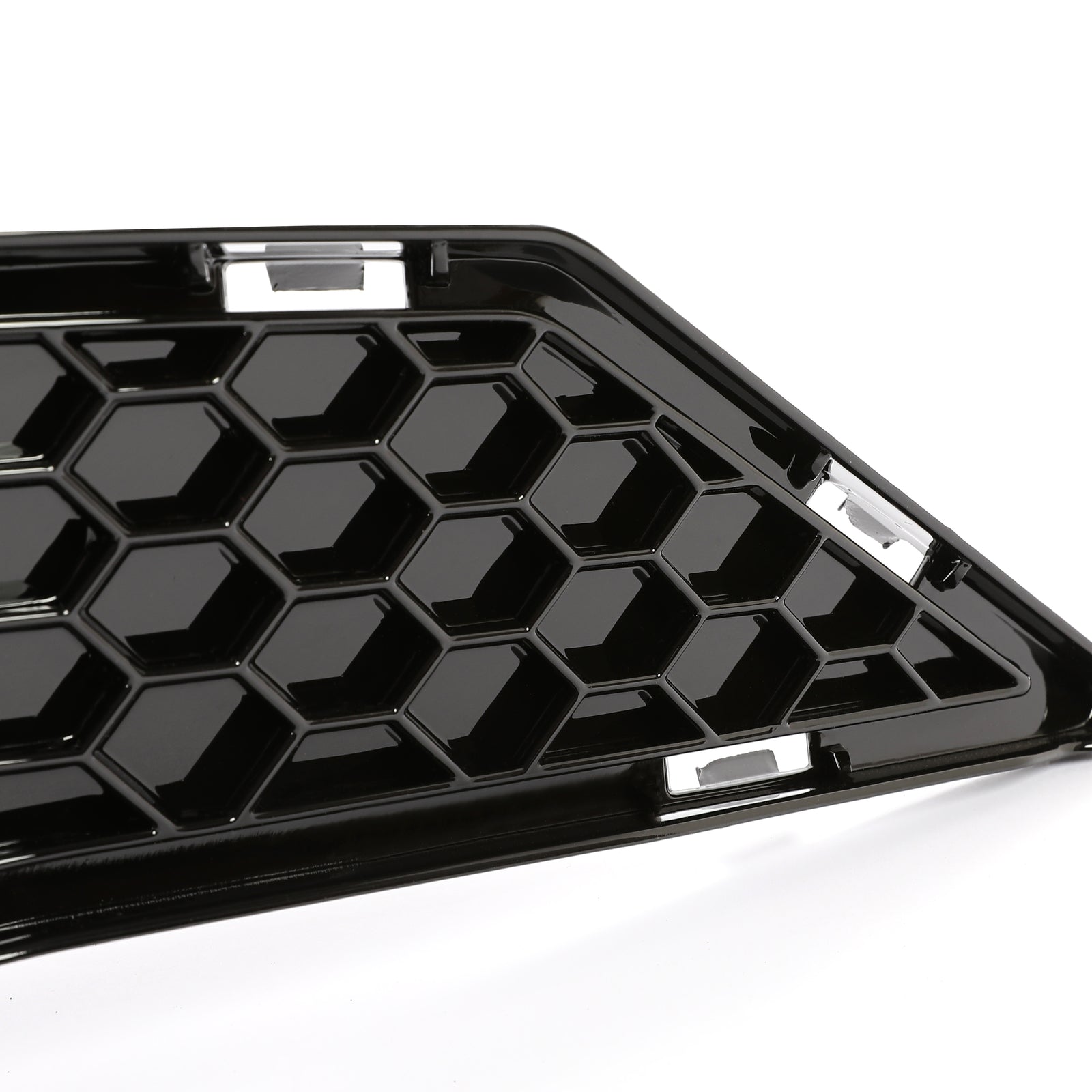 Front Upper Grille and Lower Mesh Grill Honeycomb Black for 2018-2022 Ford Mustang