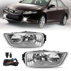 Fog Light Lamps Assembly for Honda Accord 2003-2007 Sedan w/ Bulbs & Harness
