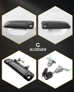Front Exterior Door Handles Lock Cylinder Key for Honda Civic 2001-2005 2 Pack
