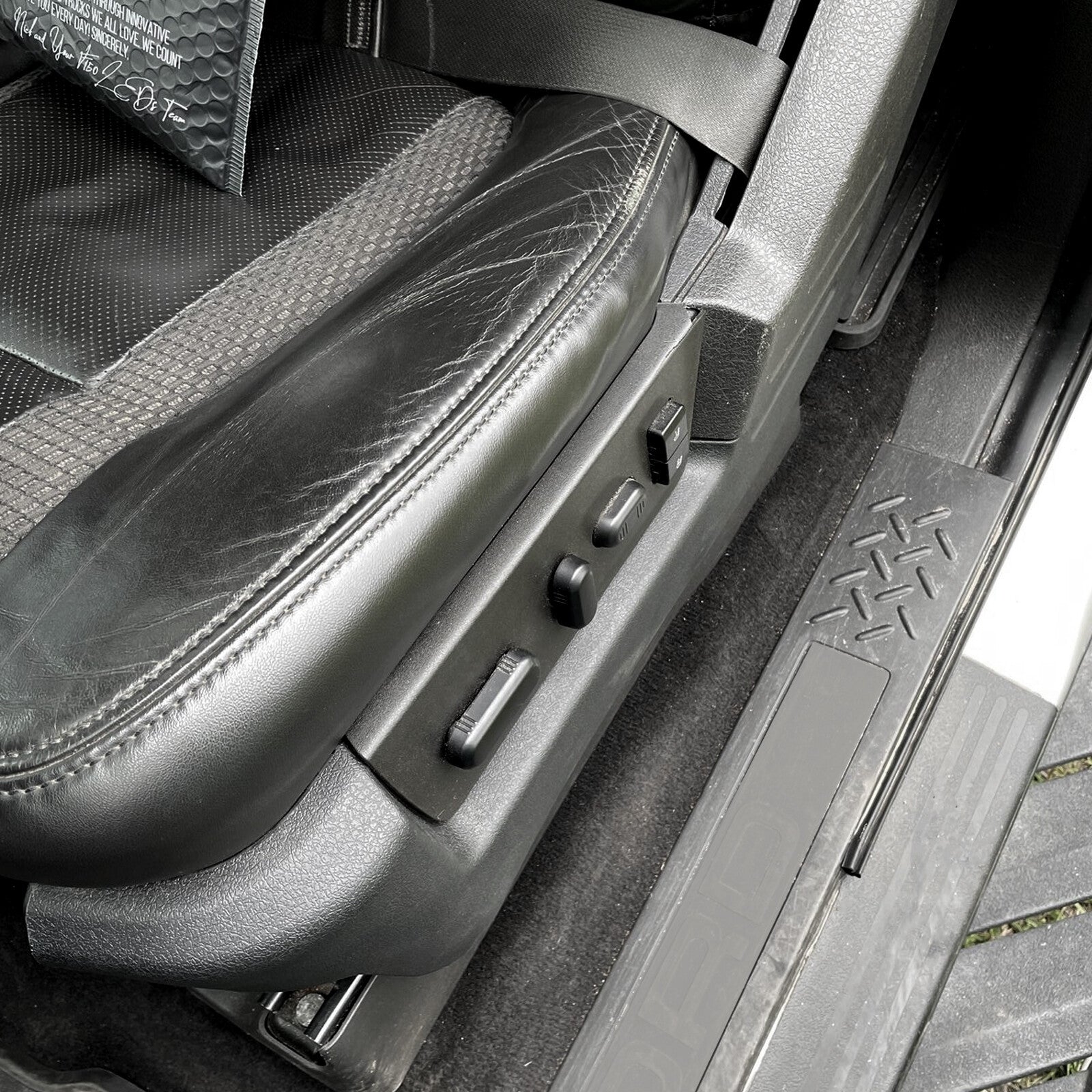 Driver Side Black Seat Track Cover for 2009-2014 Ford F150 F-150