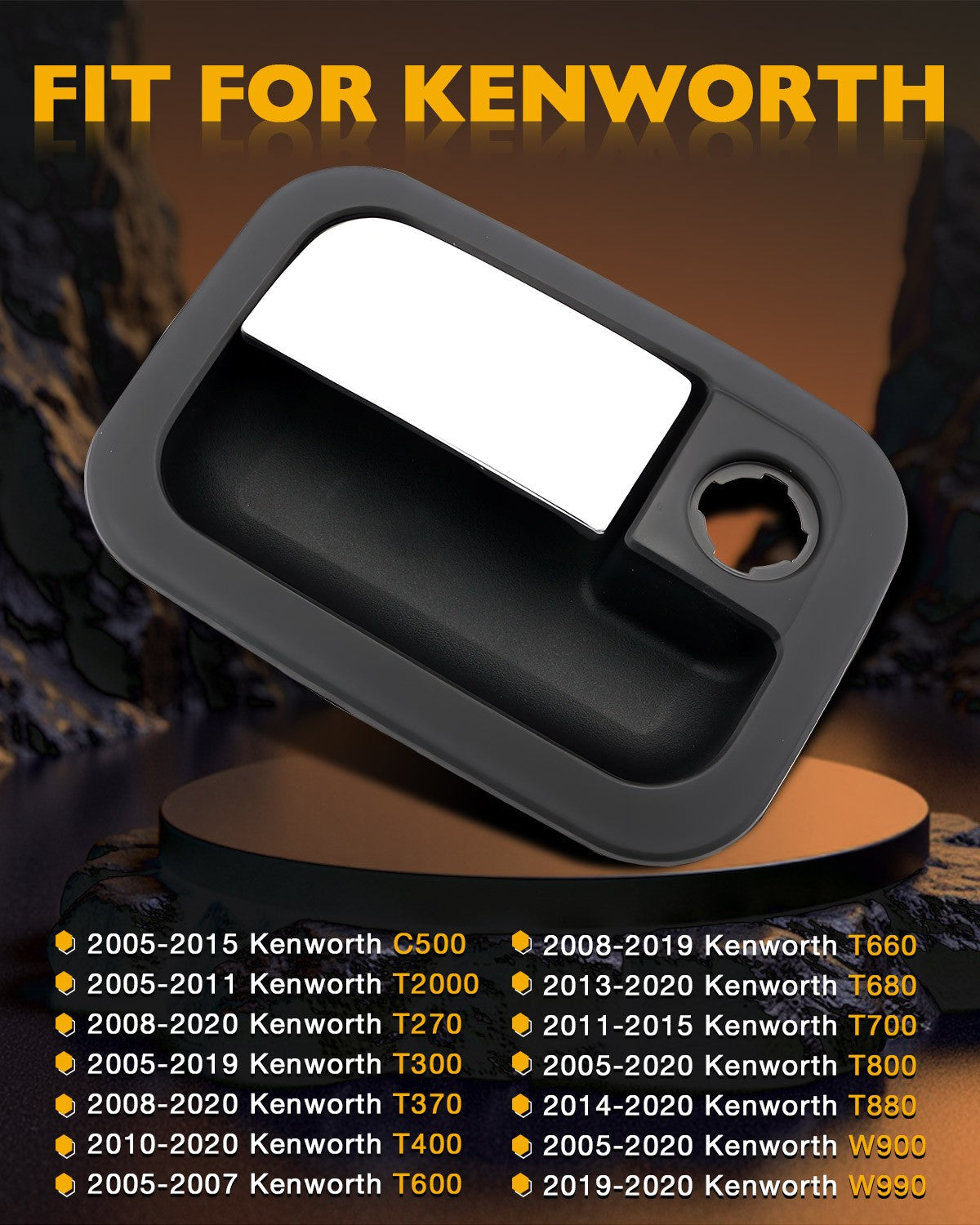 Exterior Door Handle Passenger Driver Side for Kenworth C500 Peterbilt 2005 2025
