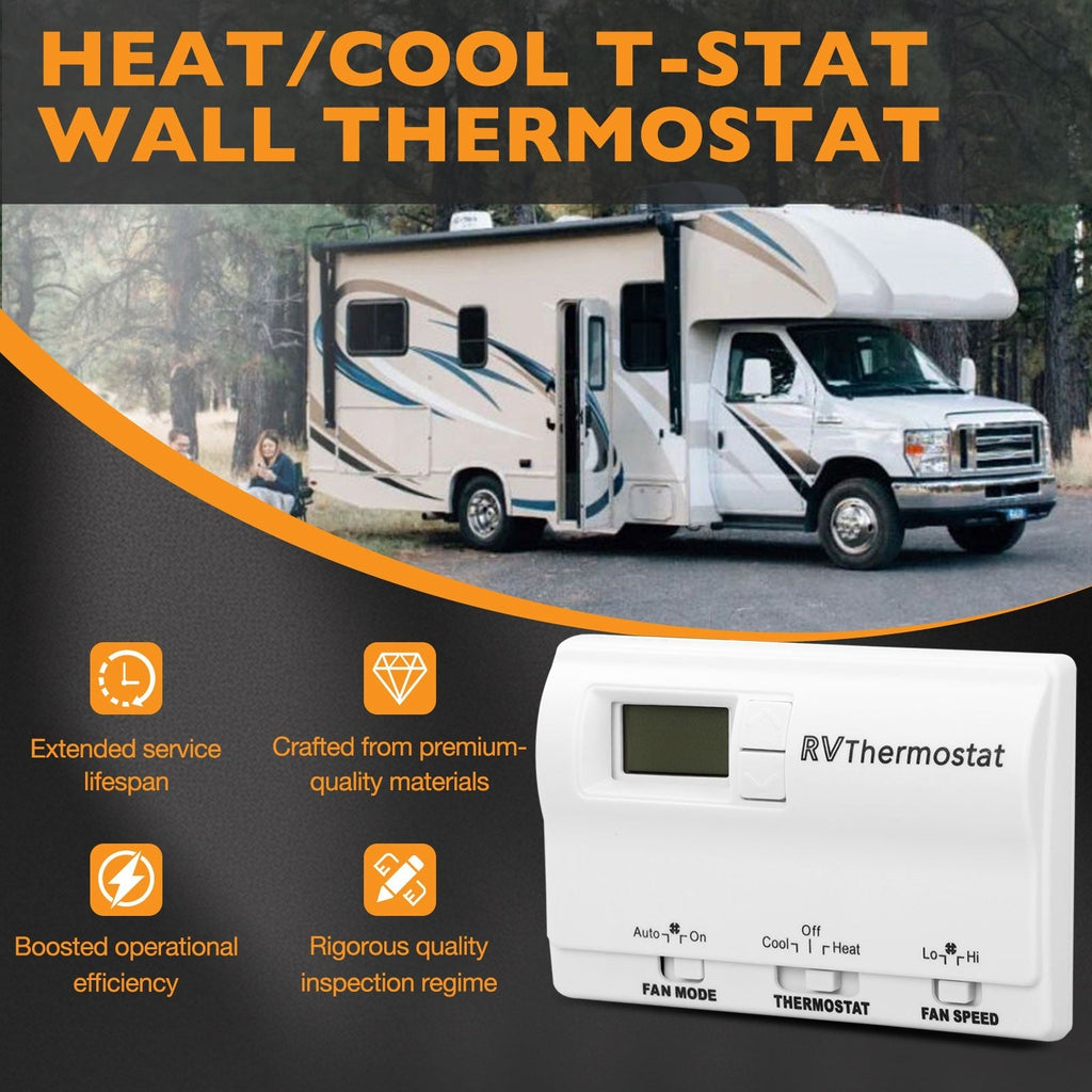 83303862 White RV Digital Thermostat for Coleman Mach Air Conditioners 8330 336
