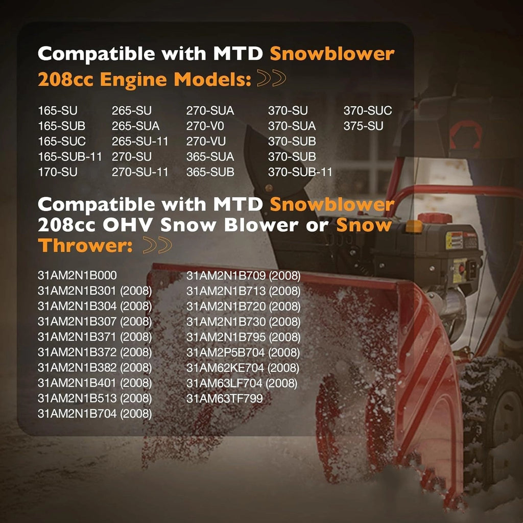 95110653A 95110653B Tiller Fuel Gas Tank For MTD Cub Cadet 208cc Snow Blower