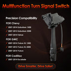 Turn Signal Windshield Wiper Switch For 2007 2014 Chevy Tahoe Suburban GMC Yukon