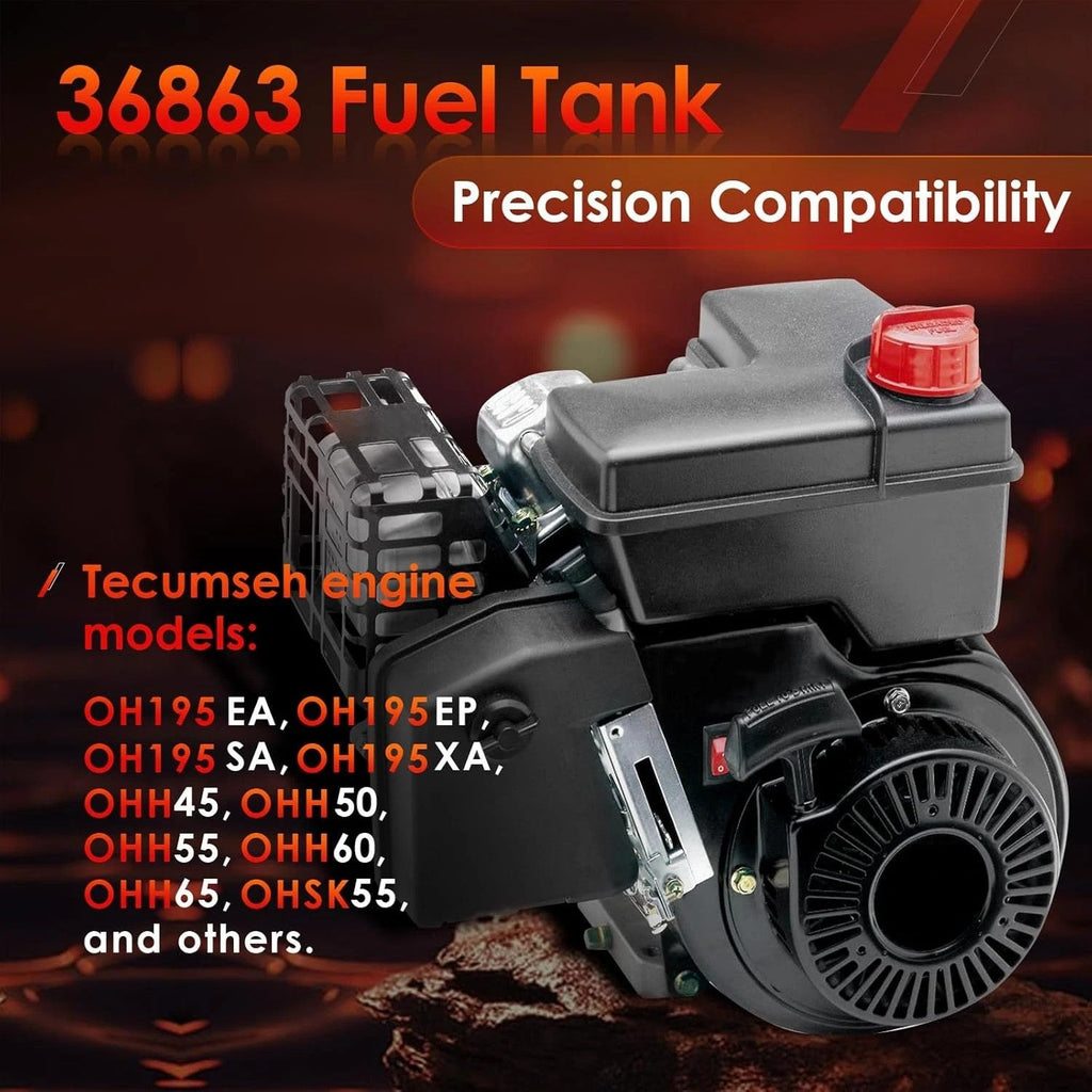 36863 Mower Fuel Gas Tank for Tecumseh OHH45 OHH50 OHH55 OHH60 OHH65 36752