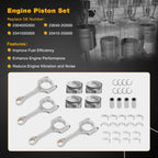 G4KJ Engine Rebuild Kit Overhaul Headgasket Piston for Kia Hyundai 2011 20