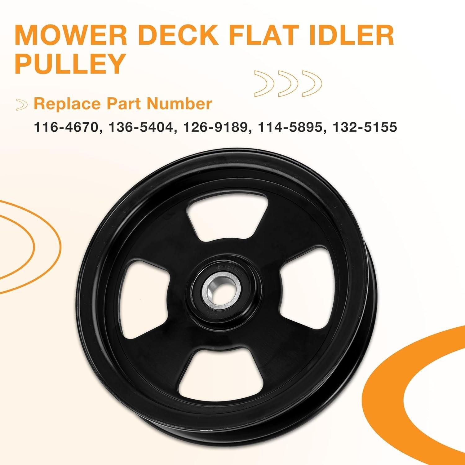 1365404 1145895 Mower Deck Flat Idler Pulley for Exmark Lazer Z Radius Toro