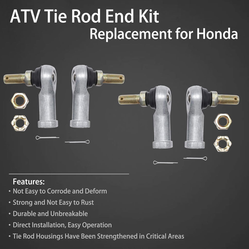 Tie Rod End Set for Honda Foreman 400 450 500 Rubicon 500 Ball Joint 1997 to 2017