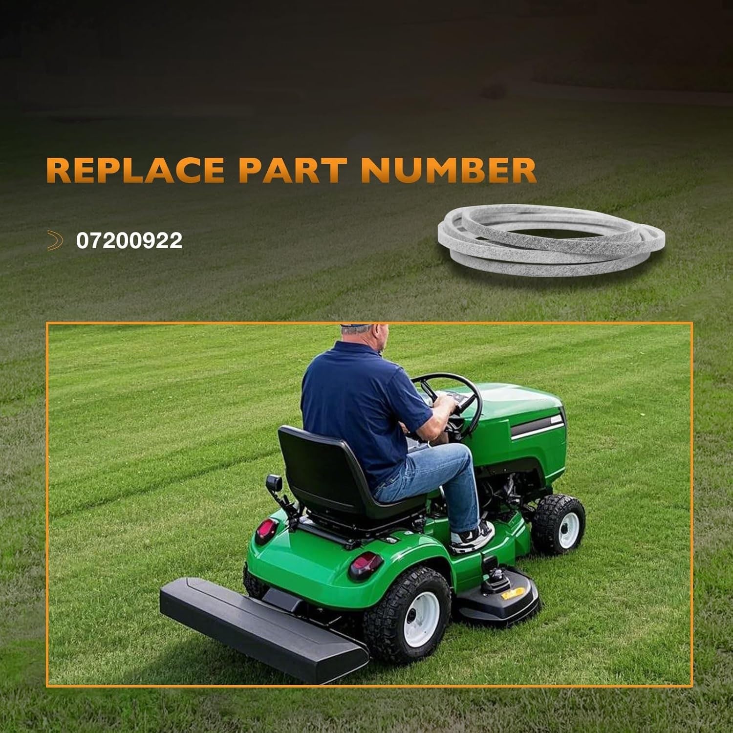 07200922 Deck Belt for Gravely ZT XL Ariens Ikon Zero Turn 167 by 1 2 Inch