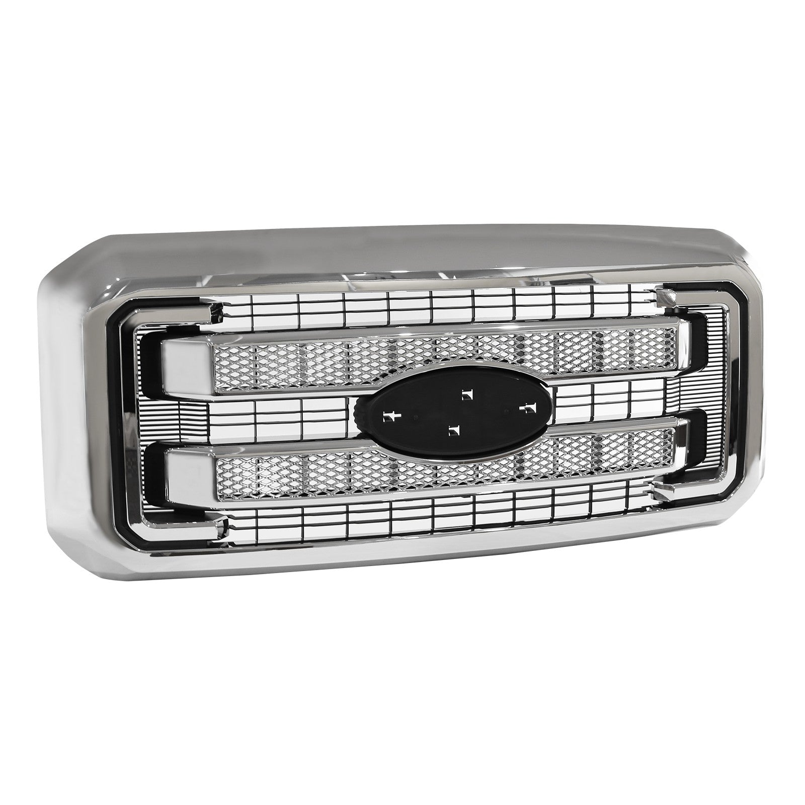 Chrome Front Bumper Grille For Ford F250 F350 F450 F550 2011-2016 Platinum Style