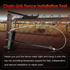 Chain Link Fence Heavy Duty Top Rail Fabric Hanging Tool with Hook Rail Bracket