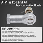 Tie Rod End Set for Honda Foreman 400 450 500 Rubicon 500 Ball Joint 1997 to 2017