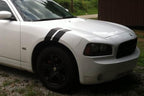 3 Inch Dual Fender Stripe Hash Mark Decal Graphic Kit for Dodge Charger