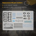 Full Cylinder Head Gasket Set for Dodge Ram Chrysler 300 Aspen Jeep 5.7L 2005 20