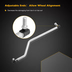 Adjustable LH RH Steering Drag Link With Gear Caps For Craftsman Husqvarna AYP