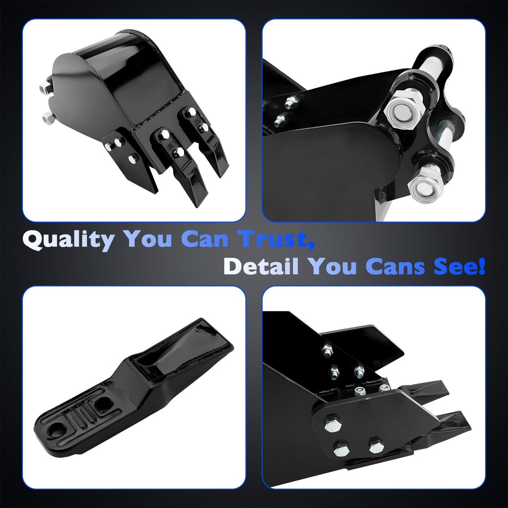 200mm Narrow Digging Bucket Attachment For 0.8 To 3.0 Tons Mini Excavator