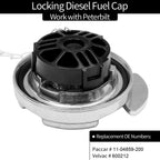 1104859200 4in Locking Diesel Fuel Cap for Peterbilt 1972 2017 330 587 Trucks 2x