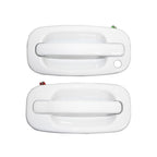 Front Exterior Olympic White Painted Door Handle Set 1999 2007 Silverado