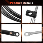 Outboard Throttle Control Shift Cables Gen I For Mercury Mariner 12FT 2 Pcs