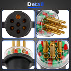 7 Way Round Pin Tractor Trailer Light Circuit Testers for IPA 7865L Connector