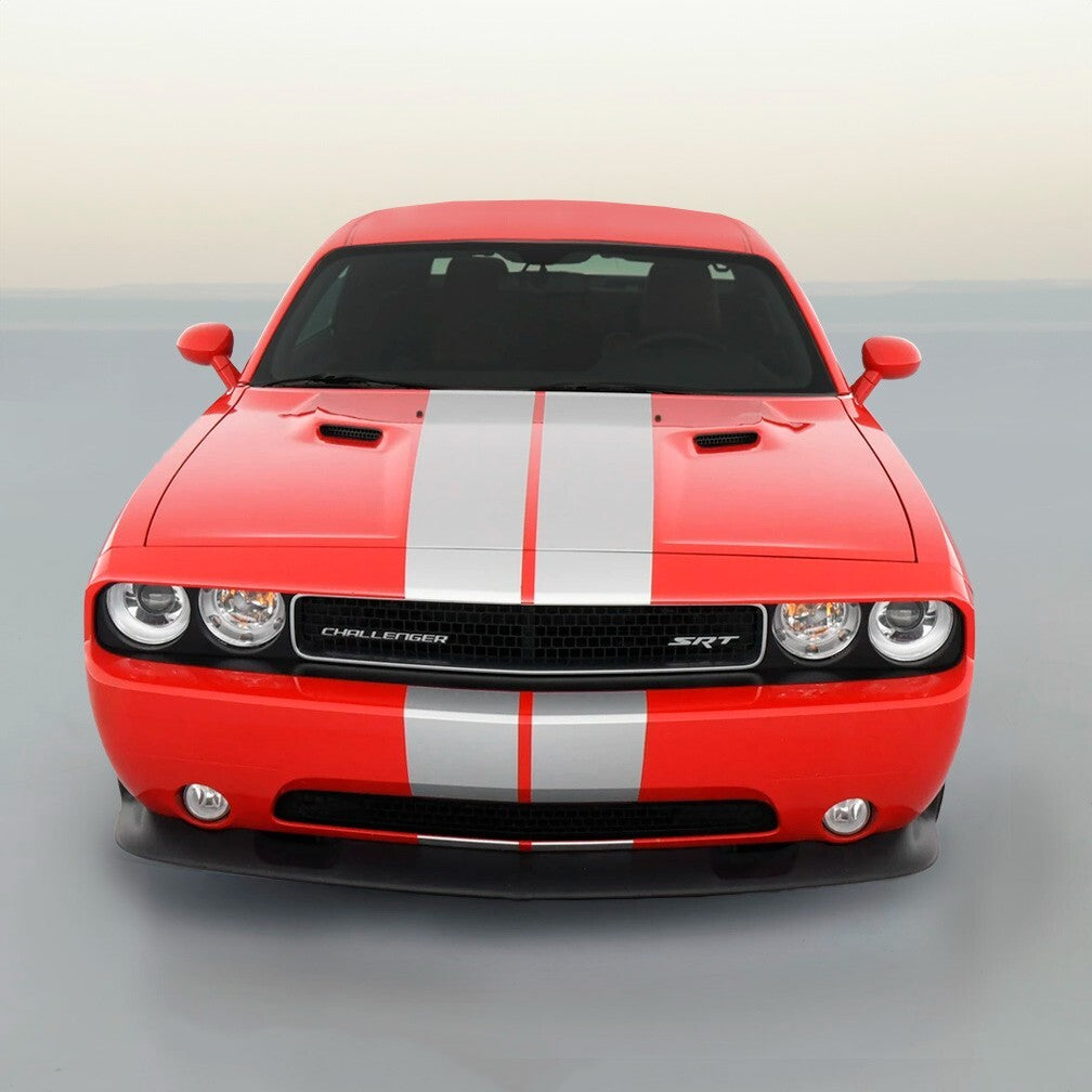 Vinyl Rally Stripes Racing Stripe Kit 2 Pieces 10 x 66 Inches for Challenger