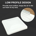 14x14 Roof Vent Cover for RV Replacement White Camper Vent Cover