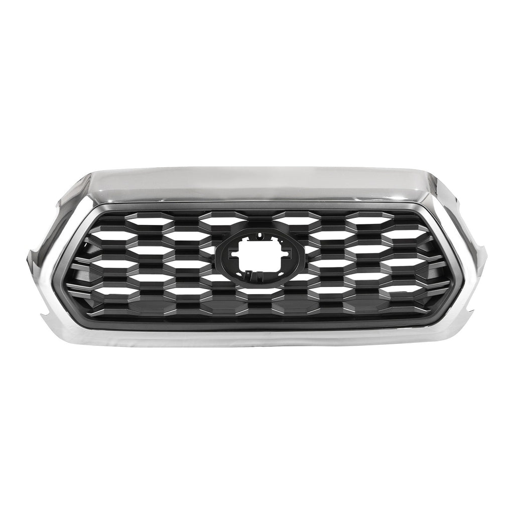 Front Upper Grille Assembly for Toyota Tacoma 2016-2022 Chrome Shell Outer