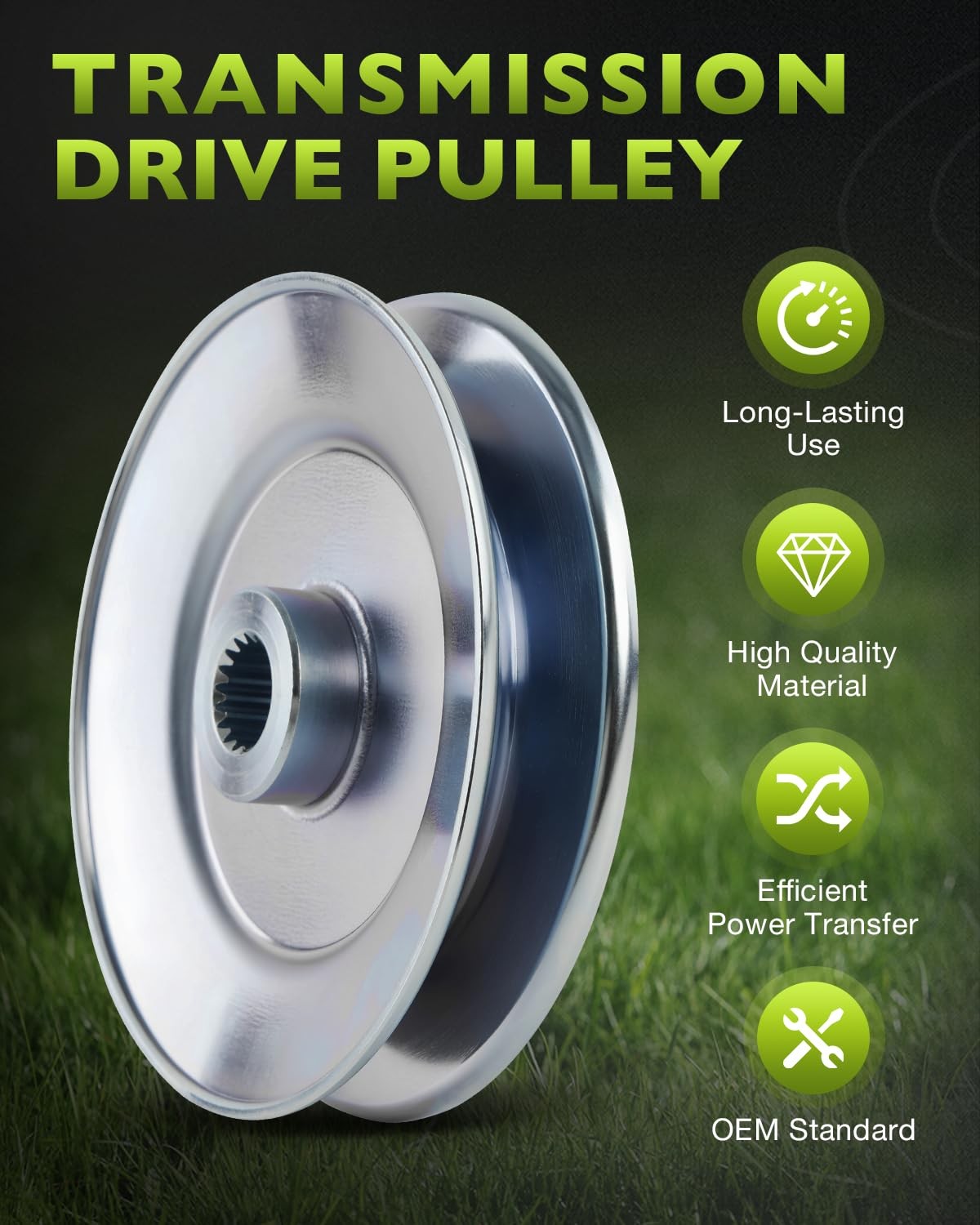 1A646025810 Transmission Drive Pulley 4.25 OD for Tuff Torq K46 K57 Husqvarna