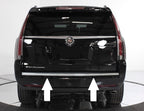 Fits 2015-2020 Cadillac Escalade Chrome Rear Bumper Trunk Trim Molding Precut