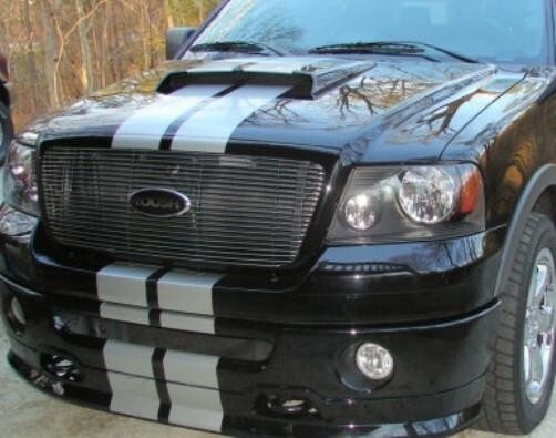 Dual 8 Inch Vinyl Rally Stripes Racing Stripe Kit for Ford F150 F-150 Bonus Kit