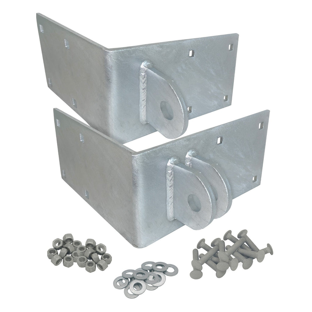 Floating Dock Outside Corner Hinge Plate Male Female Set Galvanized Steel