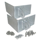 Floating Dock Outside Corner Hinge Plate Male Female Set Galvanized Steel