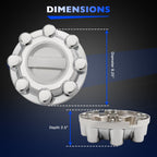 HC3Z1130J Chrome Front Rear Wheel Center Hub Cap For 2017 To 2022 Ford F250 F350