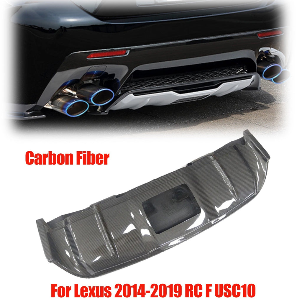 USC10 Rear Bumper Lower Diffuser Carbon Fiber for Lexus RC F 2014-2019