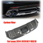 USC10 Rear Bumper Lower Diffuser Carbon Fiber for Lexus RC F 2014-2019