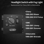 15755954 Headlight Switch Fog Light for Chevy S10 Blazer GMC Sonoma 98-03